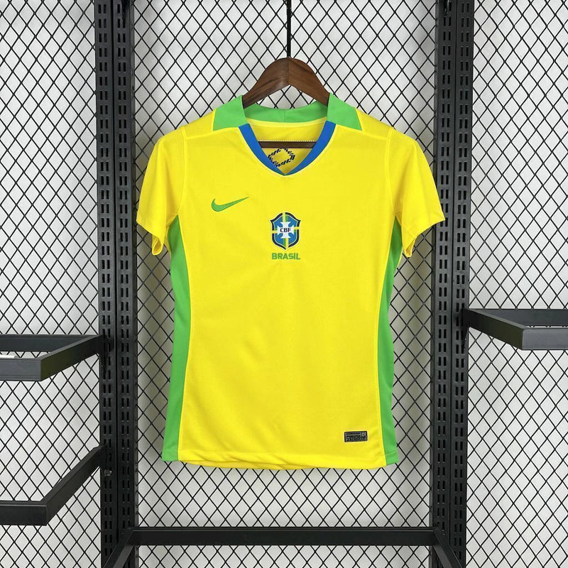 Camisa do Brasil Feminina - Amarela Home