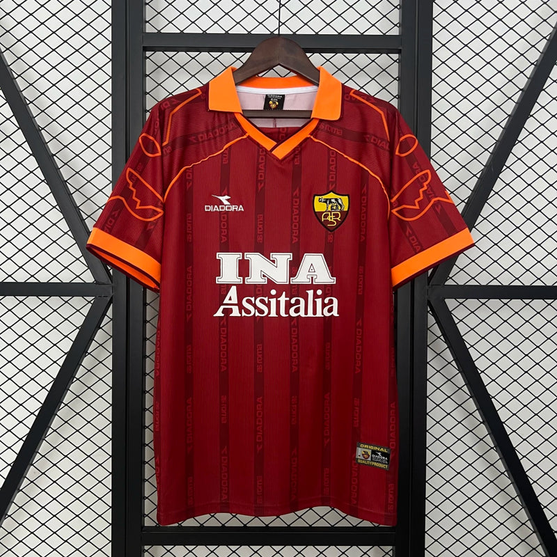 Camisa Roma - 1999/2000 Home