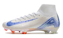 Chuteira Nike Air Zoom Mercurial Superfly 10 Elite Campo - Branco/Azul